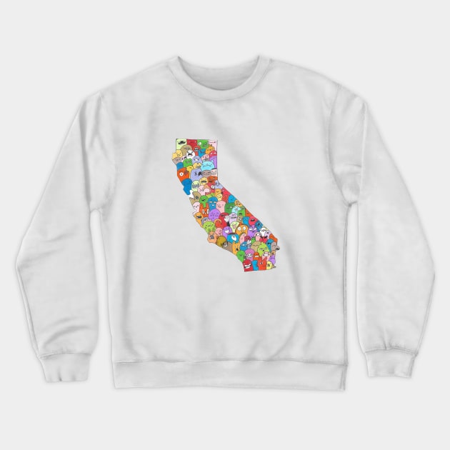 California Crewneck Sweatshirt by b_taco_designs